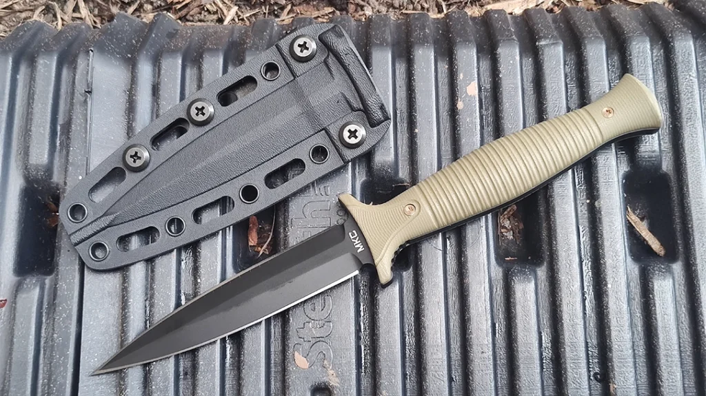 The MKC V24 offers simplicity in both knife and sheath design, leaving a no-nonsense blade that gets the job done.