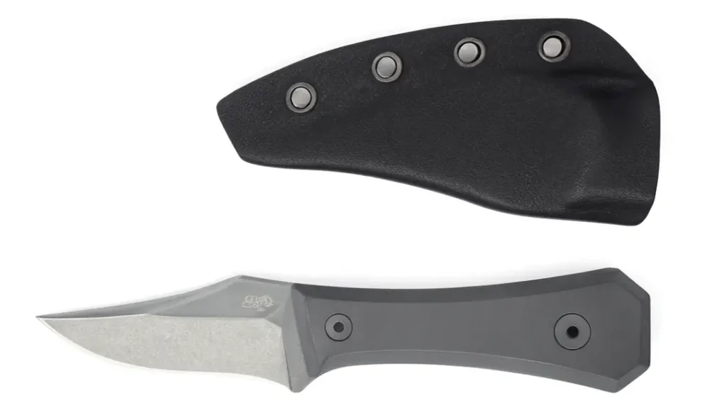 SHOT Show Bushcraft Knives: Big i Design AUX MFG Ti Pock Bowie.