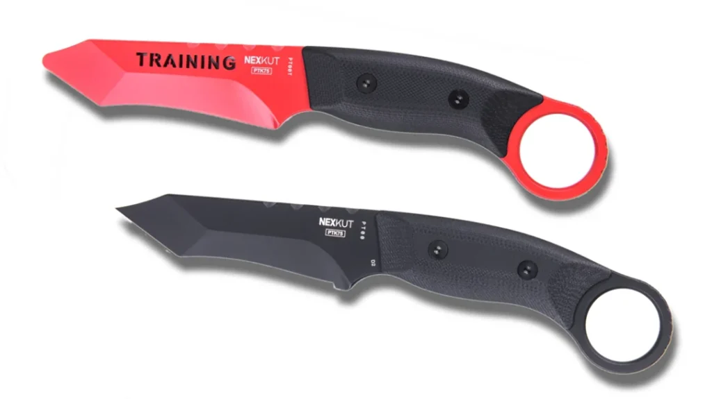 NexKut PTK75 and Trainer. SHOT Show Martial Arts Knives.