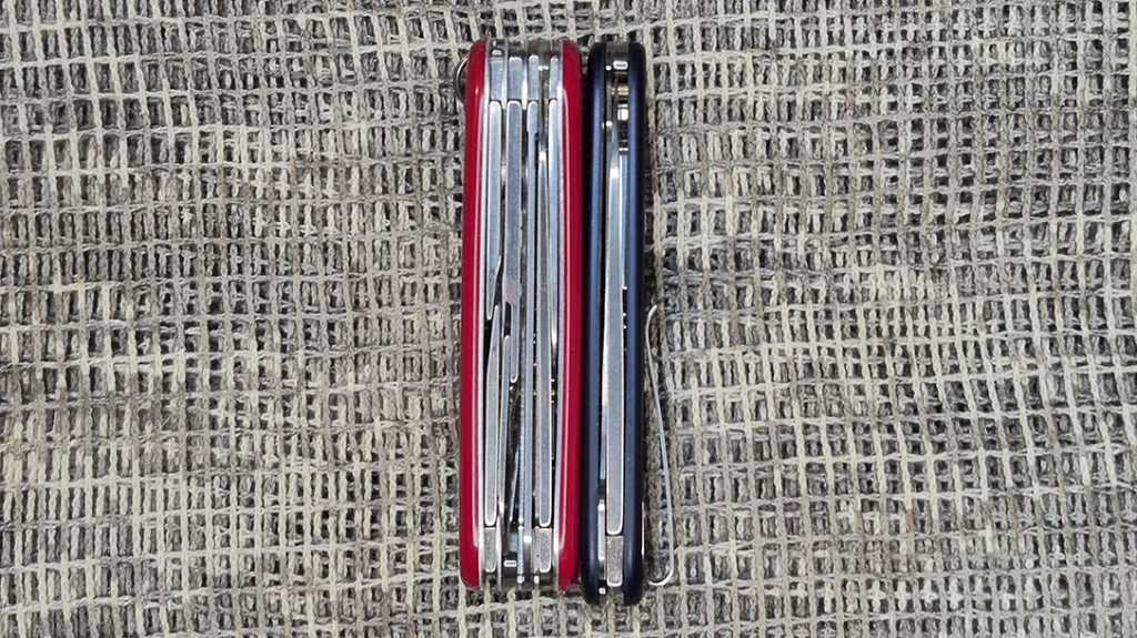 The Victorinox Onefold Alox is slimmer and lighter than other models like the Huntsman.