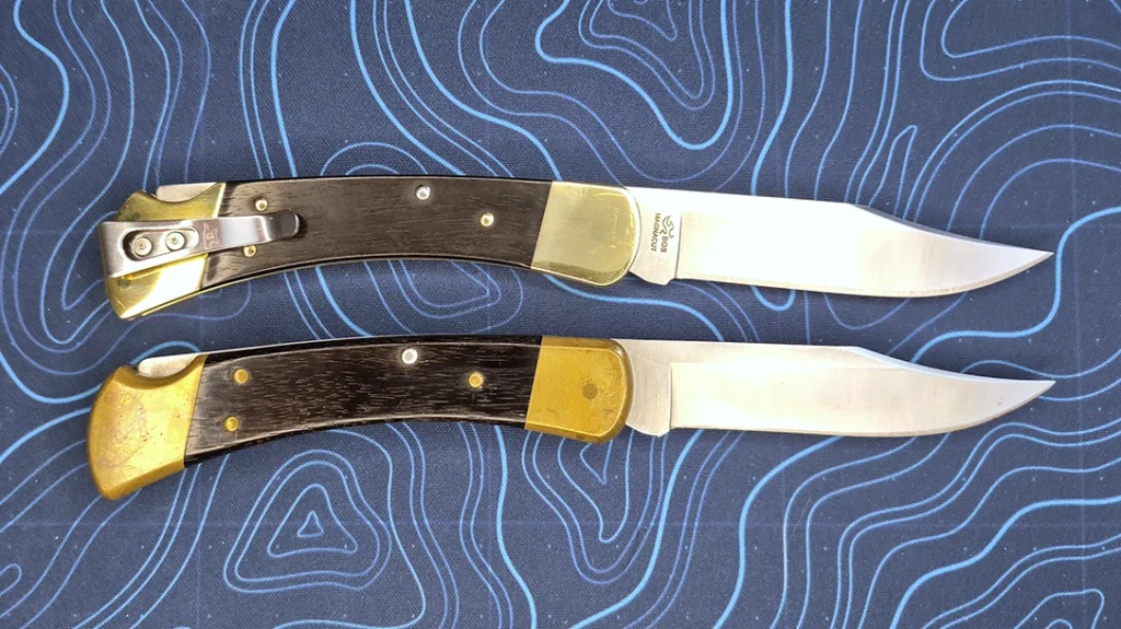 Other than thickness and weight, the Slim Heritage Elite is the same size as the classic Buck 110 Folding Hunter.