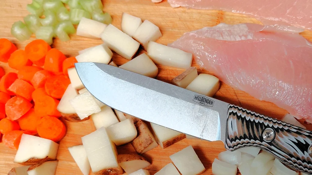 The Mudpup isn’t just a knife—it’s the camp and kitchen companion that thrives when chores get dirty.