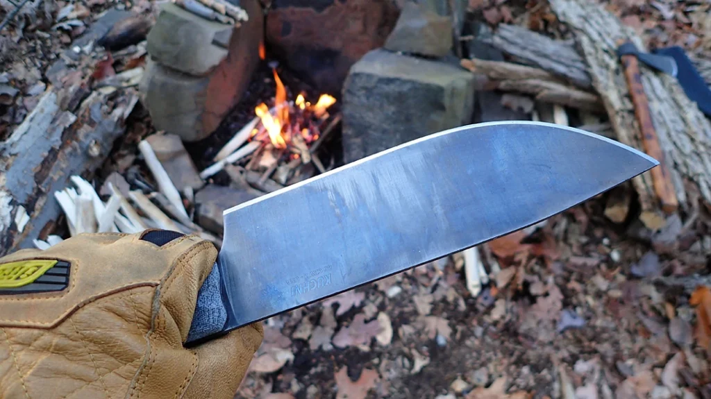 The Kuchni’ is a frontier-style blade built for both fire prep and food prep and inspired by Hudson Bay trade knives.