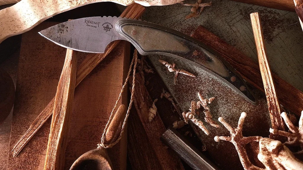 The Kermit is named after their grandfather, Kermit Morgan, who was a master woods worker who whittled like breathing.