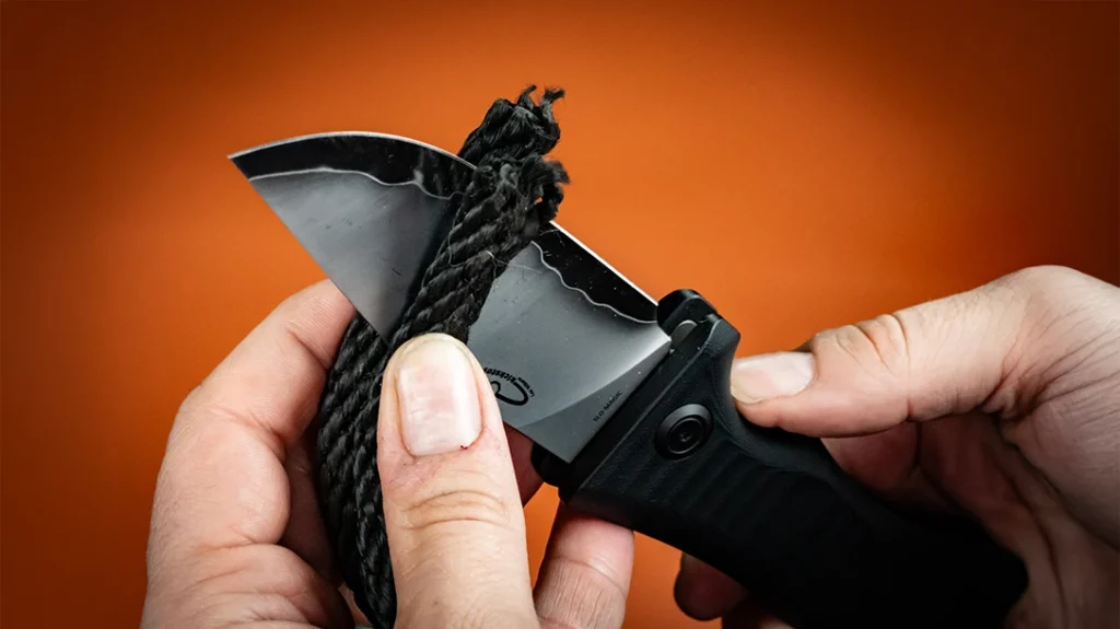 Carrying and cutting with the North Mountain Blade Lucky Dog is a joy.