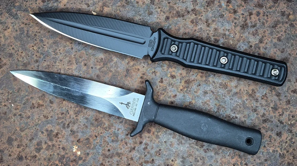 The RMJ Tactical Orlando Special is very similar in size to the classic Mark I dagger from Gerber.