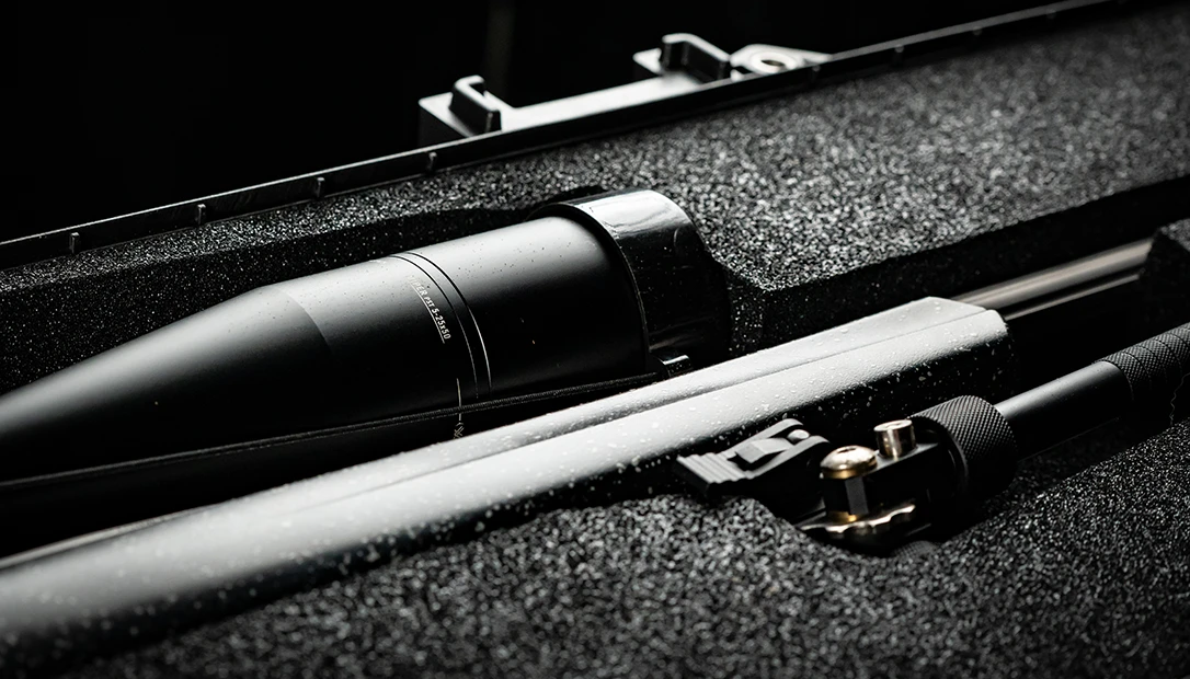 Custom-built road case interior foam fitted for gear protection.