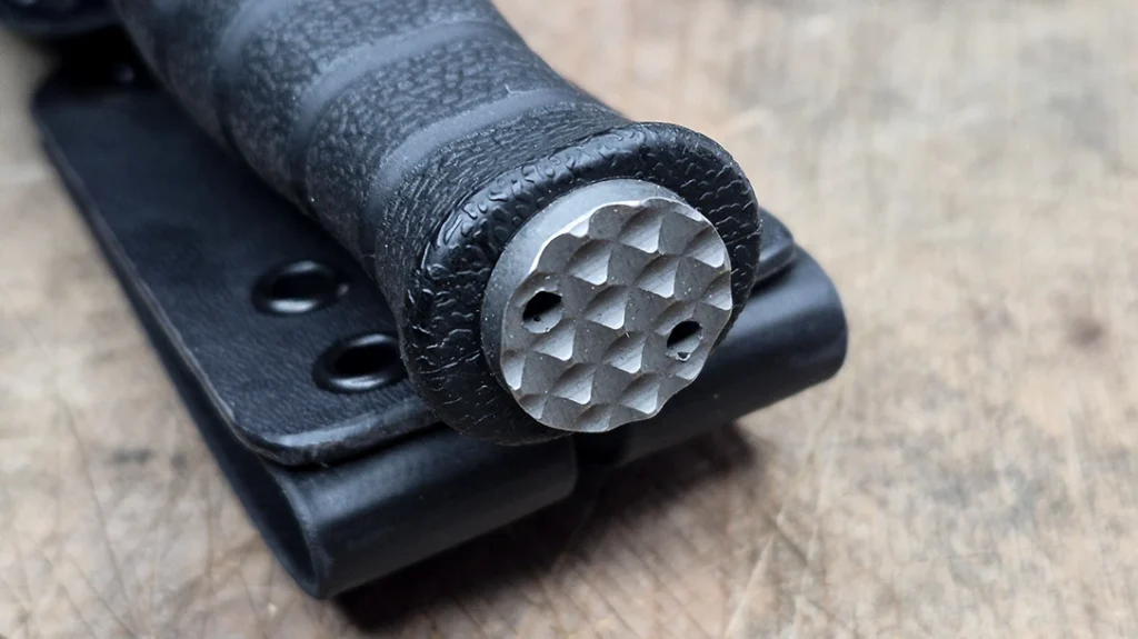 The titanium butt cap is a nice touch.