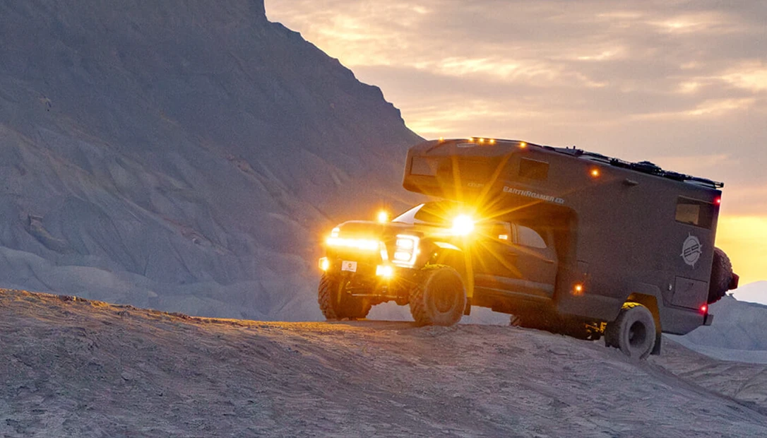 An overland rig in the wild.