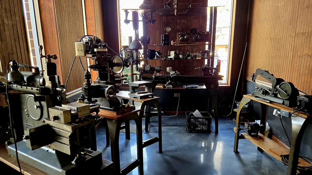 Vintage tools from Thomas Edison’s apprentice were found in the Justin Thompson Custom Knives building.