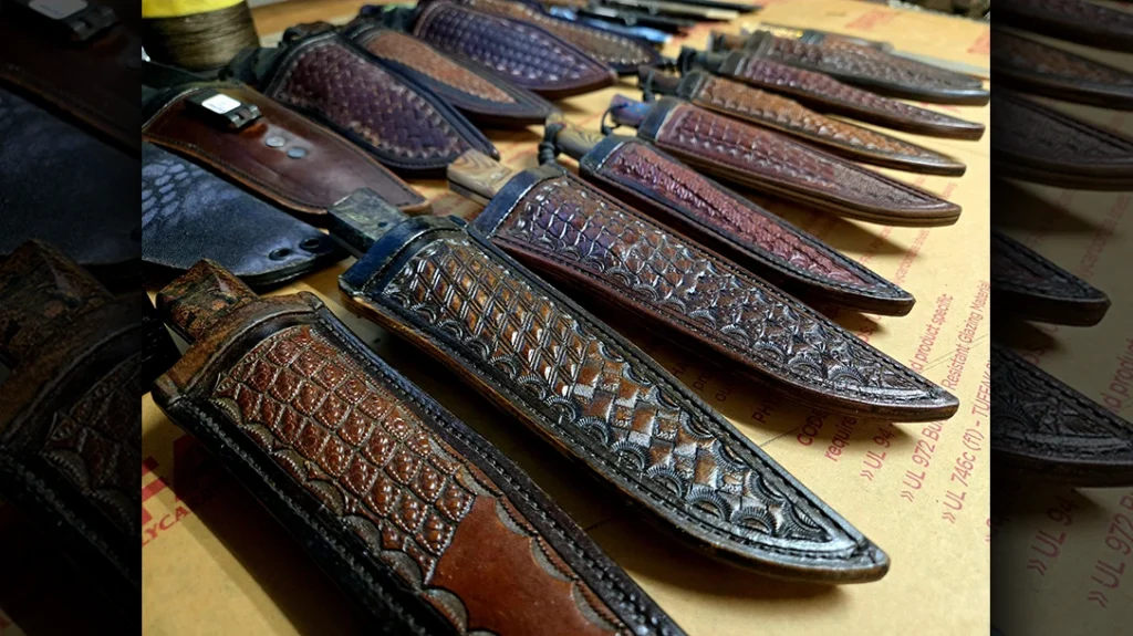 Miscellaneous shot from around the Justin Thompson Custom Knives workshop for layout.