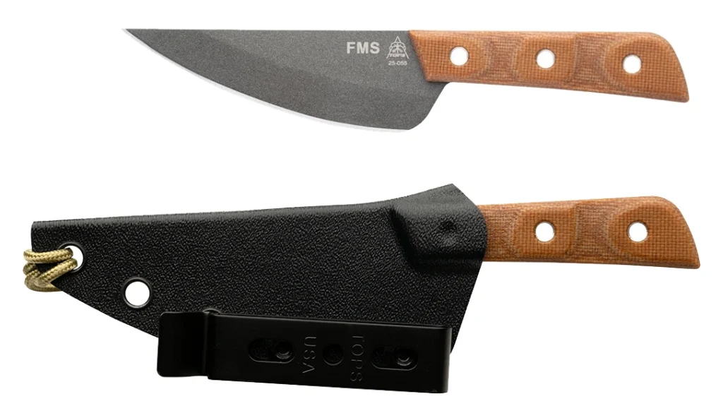 Tops Knives FMS Mini Neck Knife. Neck Knives.