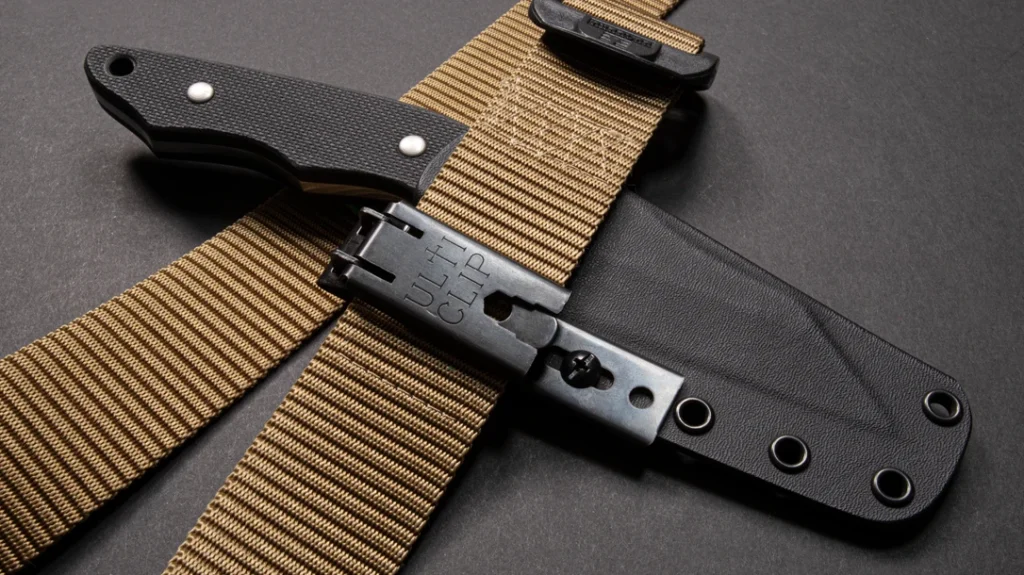 The UltiClip XL offers four mounting points, and the outer component of the clip can be removed to serve as a multi-tool.