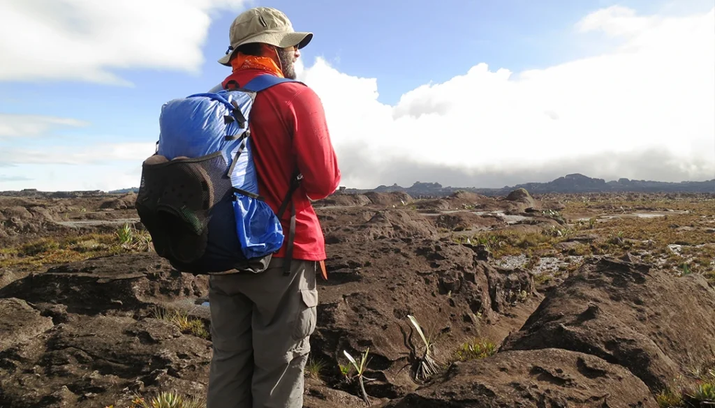 streamlined backpack on a long-distance hiking trail