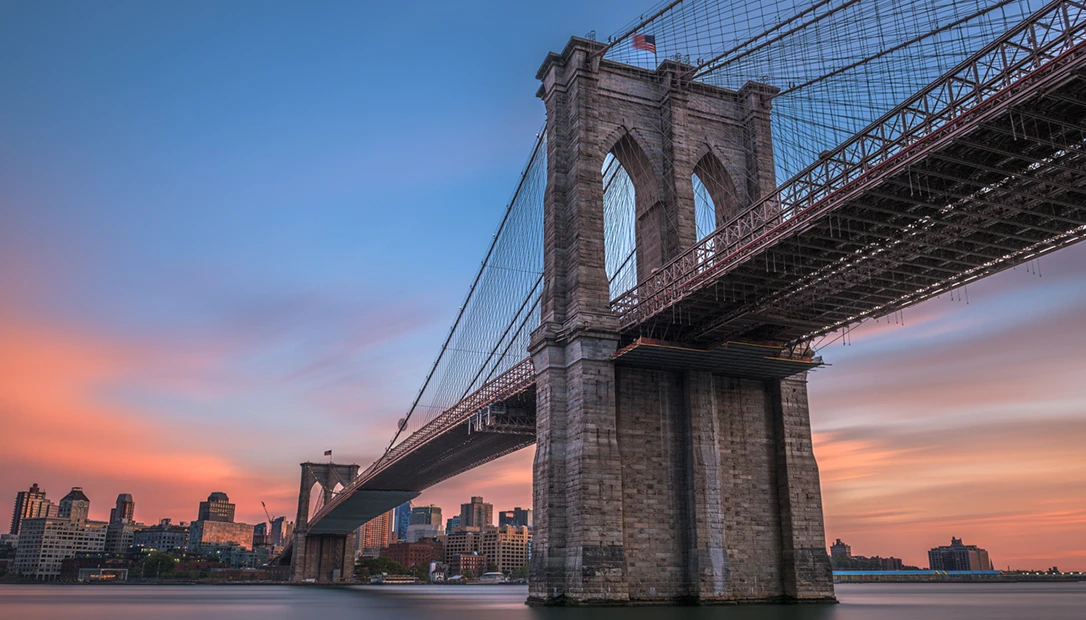 the Brooklyn Bridge