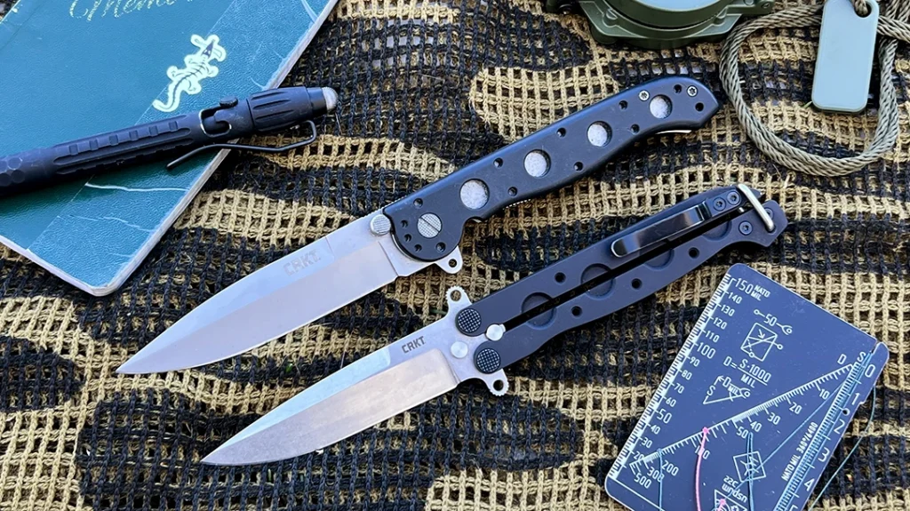 As a throwback to the original, the blade sports two ‘tabs’, reminiscent of the flipper tabs in the original.
