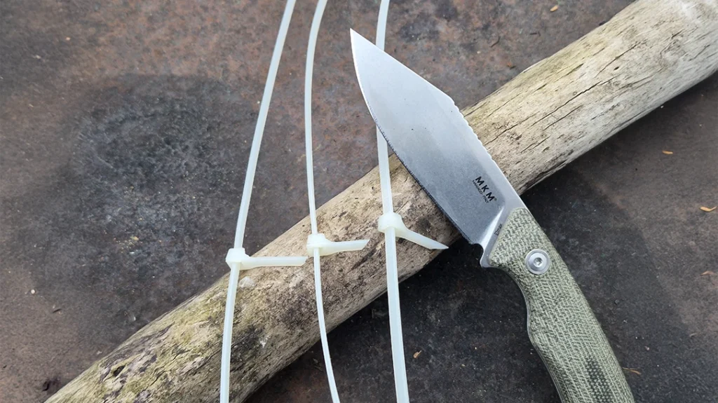 The MKM DCA Pocket Tango 4 ran through zip ties without breaking stride.