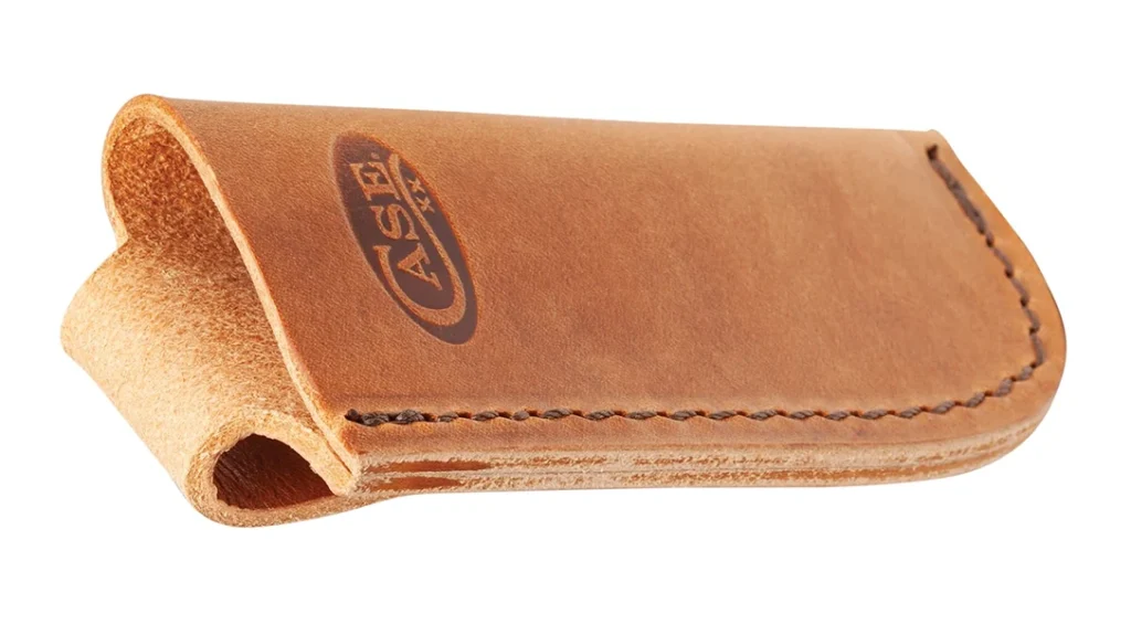 Case Knives Large Leather Open Top Sheath. Leather Sheaths.