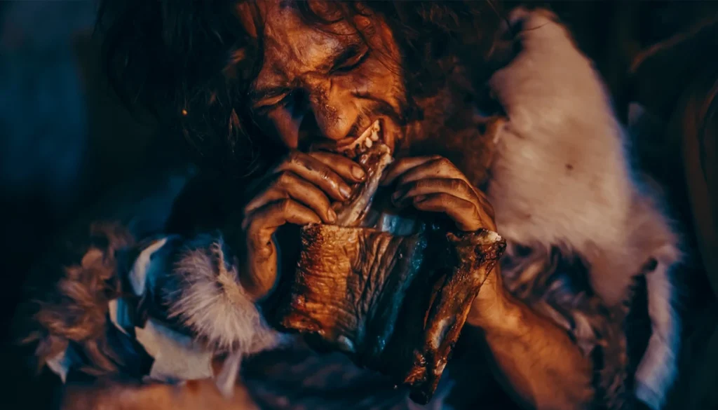 Cavemen ate really tasty naturally sourced proteins like saber-tooth tiger meat.