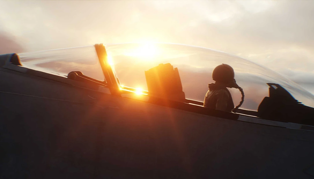 A US Air Force F16 in flight