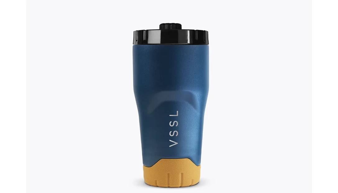 The VSSL rift tumbler in Blue
