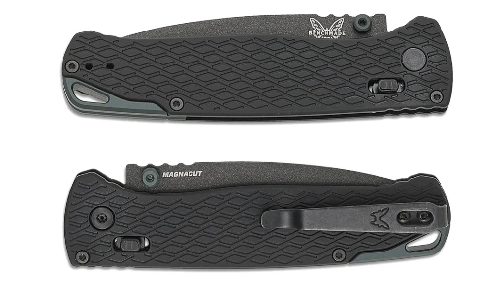 Left and right profiles of the Benchmade Bugout Vapyr closed.