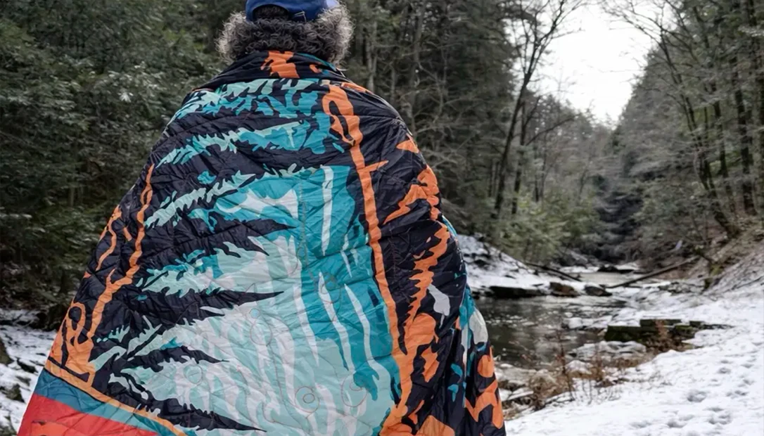a warm blanket in the snow