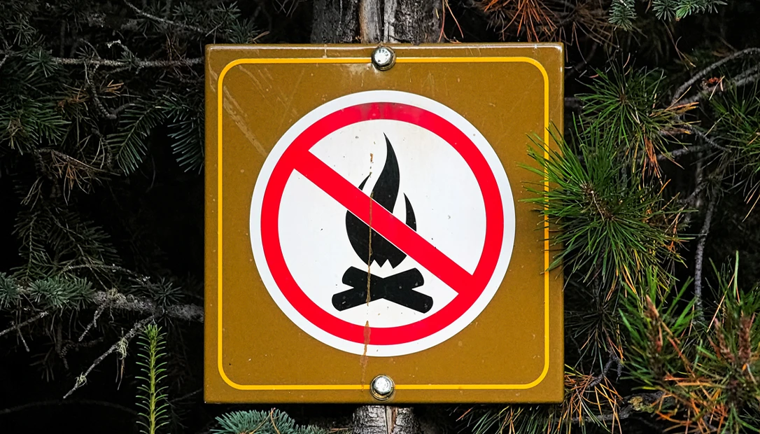 Fire-ban camping