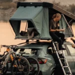Thule Widesky hard-shell rooftop tent mounted on a 4x4